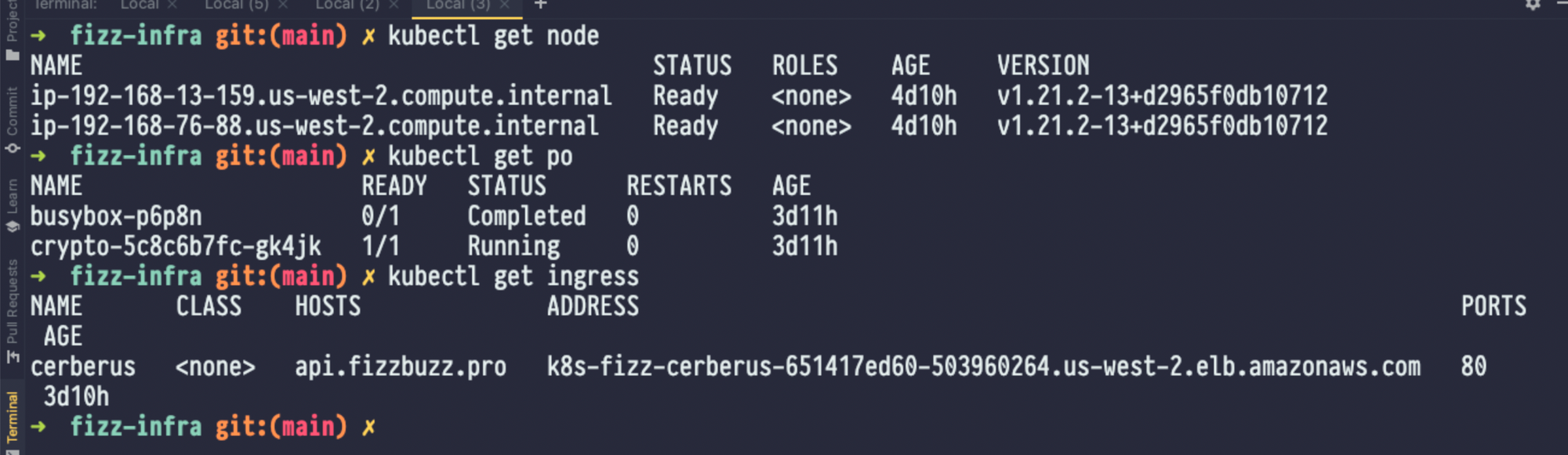 FizzBuzz Pro Kubernetes settings.